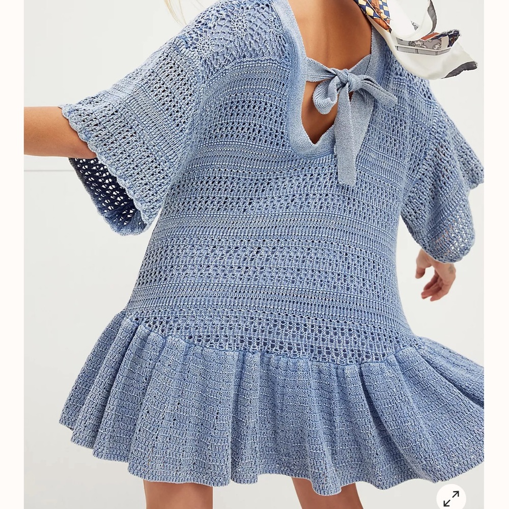 NWT Free People Sistine Indigo Dress